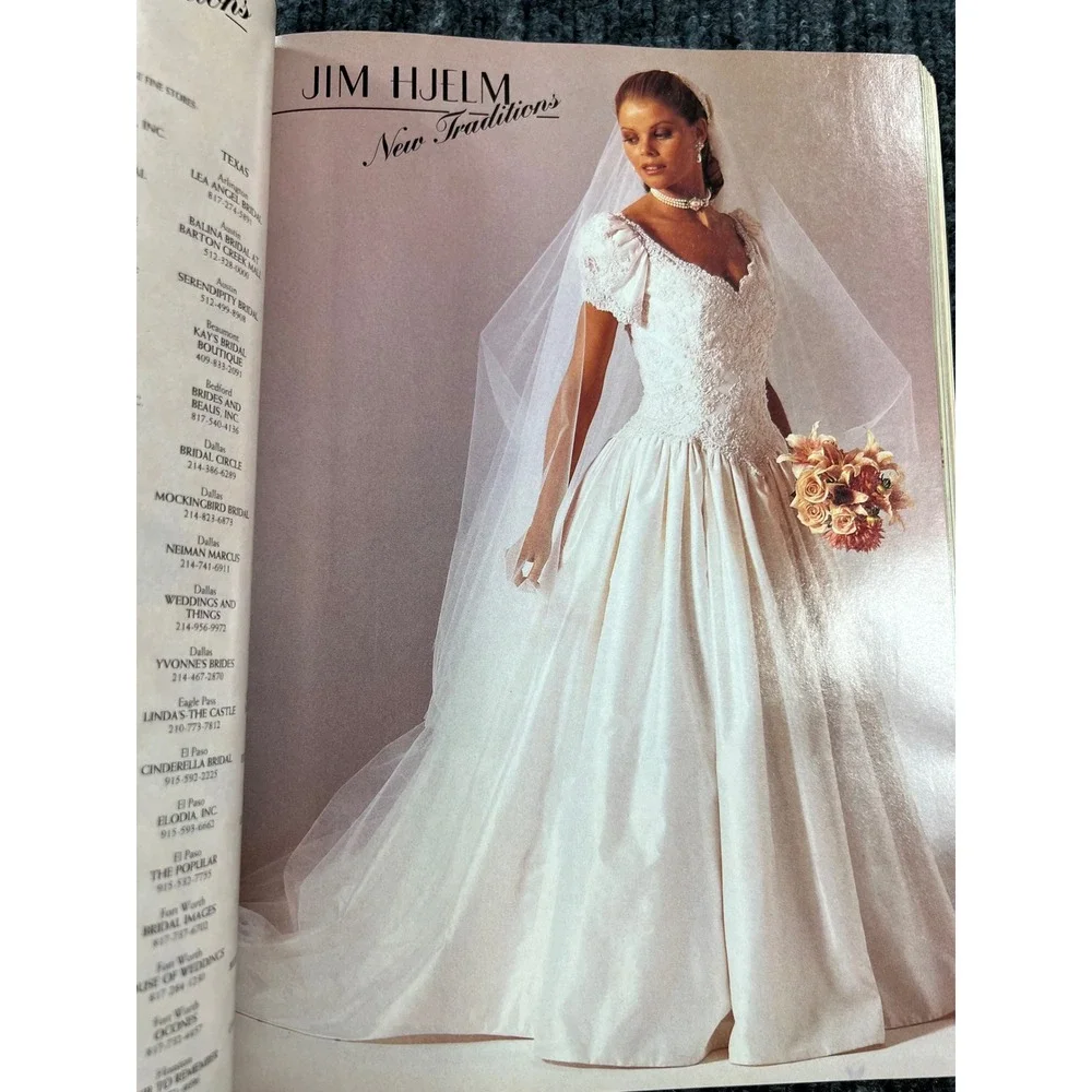 Vintage 90s MODERN BRIDE Magazine February March 1994 Retro Wedding Fashion Idea